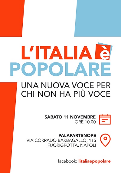 Italia e popolare Napoli 11 novembre 2017 INVITO L’ITALIA E’ POPOLARE, INIZIATIVA POLITICA DI DE MITA