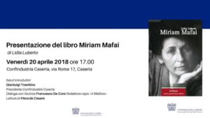 invito mafei 1 300x169 PRESENTAZIONE DI MIRIAM MAFAI A CONFINDUSTRIA CASERTA