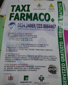 %name BENEVENTO, PARTE IL PROGETTO TAXI FARMACO