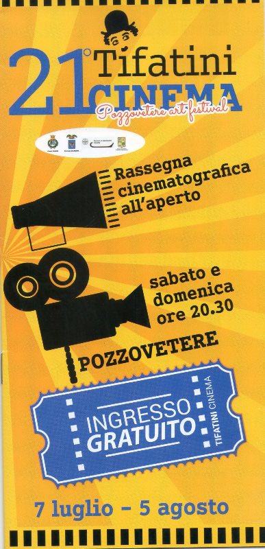 Brochure POZZOVETERE, CINEMA ALLAPERTO OGNI FINE SETTIMANA