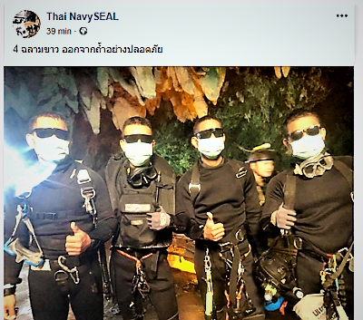 FB THAILANDIA, GROTTA DI THAM LUANG: SONO TUTTI SALVI!