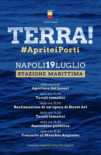 %name DE MAGISTRIS DOMANI A NAPOLI A TERRA! #APRITEIPORTI