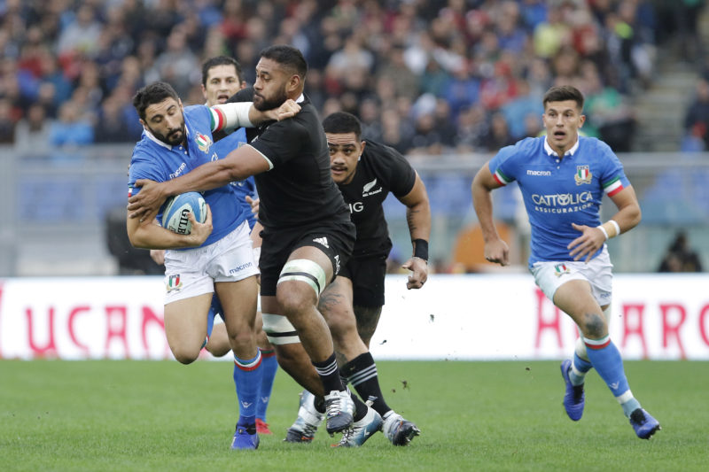 87A6118 RUGBY INTERNAZIONALE: ITALIA AFFONDATA DAGLI IMPRENDIBILI ALL BLACKS. LA FOTOGALLERY DELLA GARA