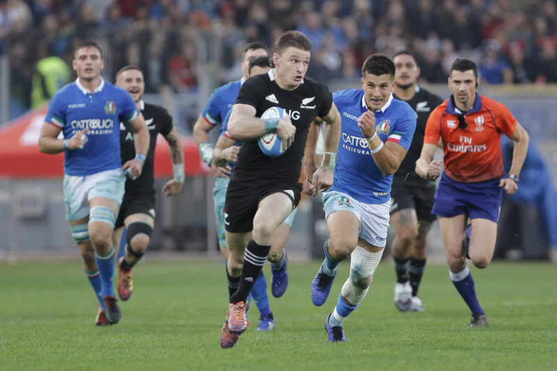 87A6140 RUGBY INTERNAZIONALE: ITALIA AFFONDATA DAGLI IMPRENDIBILI ALL BLACKS. LA FOTOGALLERY DELLA GARA