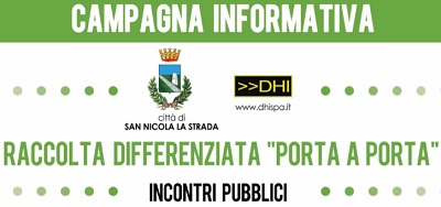 campagna informativa S.N.l.S. SAN NICOLA LA STRADA, AMBIENTE: CAMPAGNA DI SENSIBILIZZAZIONE PER LA RACCOLTA DIFFERENZIATA