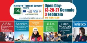 Locandina 2019 300x150 TERRA DI LAVORO, OPEN DAY IL 13 GENNAIO