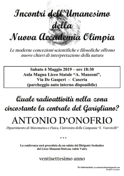 %name LICEO MANZONI, CONFERENZA DEL PROF. D’ONOFRIO SULLA RADIOATTIVITÀ NELLA ZONA DEL GARIGLIANO