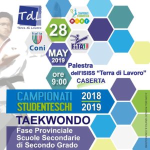 Locandina Evento 2 300x300 A CASERTA IL PRIMO CAMPIONATO STUDENTESCO DI TAEKWONDO