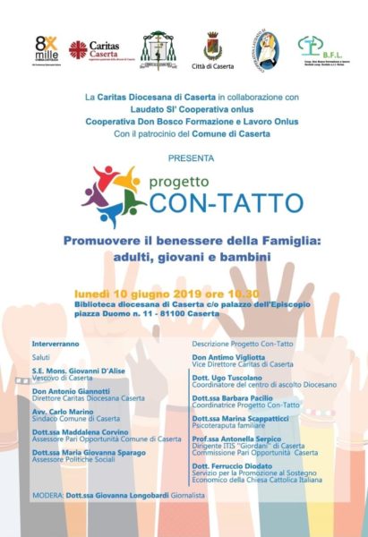 %name LA CARITAS CASERTA PRESENTA IL PROGETTO CON TATTO