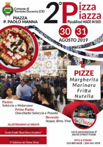 %name PIZZA PIAZZA, LEVENTO SUL FOOD MADE IN SUD A TRENTOLA DUCENTA