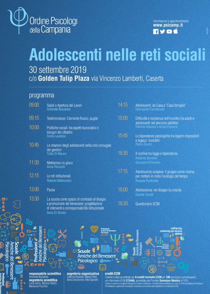 locandina adolescenti nelle reti sociali 1 731x1024 PSICOLOGIA, ADOLESCENTI NELLE RETI SOCIALI: CONVEGNO A CASERTA 