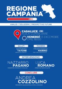 locandina casaluce 210x300 CASALUCE, INCONTRO CON IL PUBBLICO IL 13 DICEMBRE SULLA REGIONE CAMPANIA