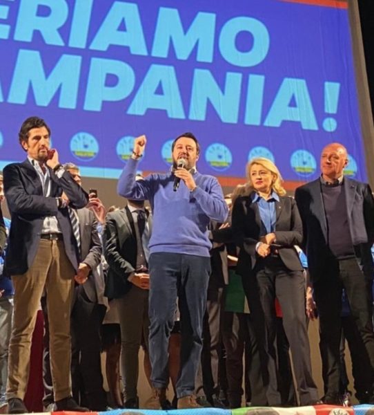 %name PARLAMENTARI, EURODEPUTATI CAMPANI, SEGRETARI PROVINCIALI, CITTADINI E SINDACI DELLA LEGA RINGRAZIANO SALVINI PER LA GRANDE ATTENZIONE AL TERRITORIO CAMPANO