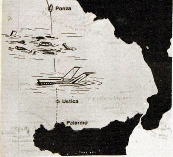 Strage di Ustica mappa aereo caduto 40 ANNI DALLA STRAGE DI USTICA: IL RICORDO DEL CNDDU