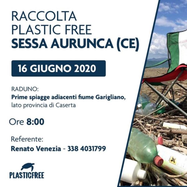 plasticfree scaled OPERAZIONE SPIAGGE PULITE. LASSOCIAZIONE PLASTICFREE APPRODA SULLE SPIAGGE CASERTANE