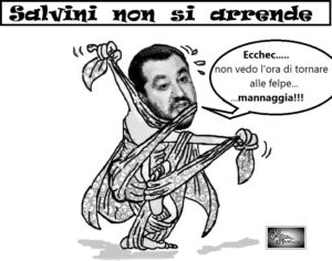 SALVINI NON SI ARRENDE 300x236 LE VIGNETTE DI SILVANA