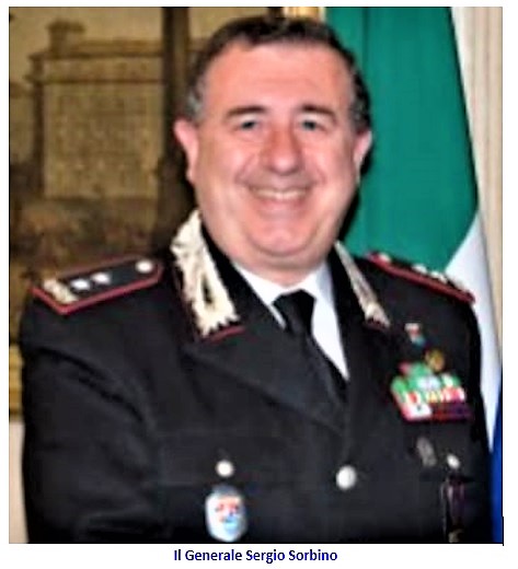 generale Sergio Sorbino SESSA AURUNCA: IL COMMISSARIO CANTADORI NOMINA GENERALE DEI CARABINIERI COMPONENTE DI STAFF