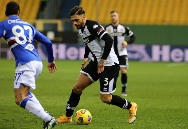 V00A6115 scaled CALCIO SERIE A: LA SAMPDORIA CORSARA A PARMA, GIALLOBLU IN CRISI PROFONDA   LA FOTOGALLERY