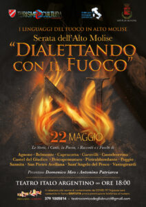 DIALETTANDO CON IL FUOCO A3 WEB 212x300 AGNONE, TORNA IL TEATRO CON I LINGUAGGI DEL FUOCO IN ALTO MOLISE