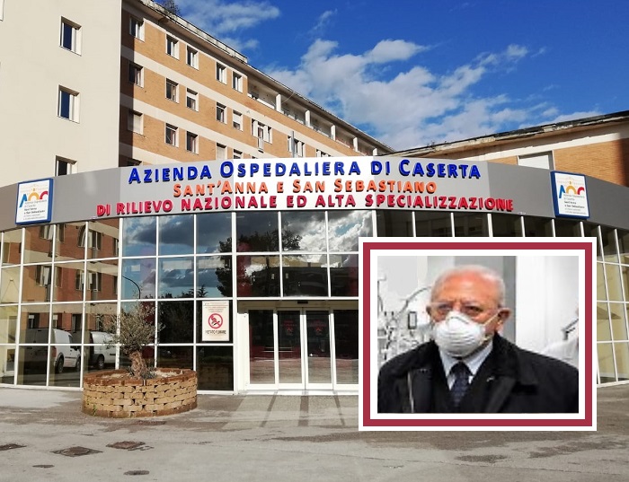 ospedale caserta de luca IL GOVERNATORE DE LUCA ALLOSPEDALE DI CASERTA