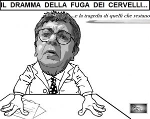 FUGA DEI CERVELLI 300x239 LE VIGNETTE DI SILVANA