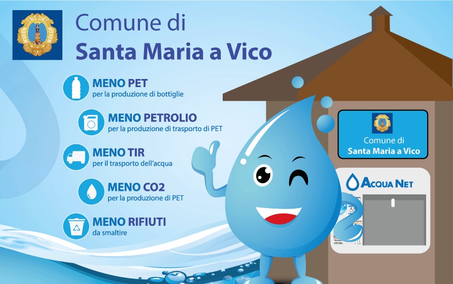 acqua1 SANTA MARIA A VICO, PRONTE DUE CASETTE DELLACQUA, OBIETTIVO: INCENTIVARE LUSO DELLACQUA PUBBLICA