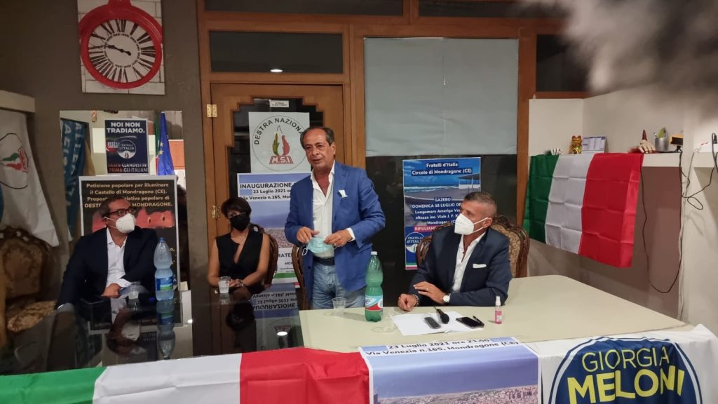 %name MONDRAGONE, INAUGURATA LA SEZIONE DI FRATELLI DITALIA