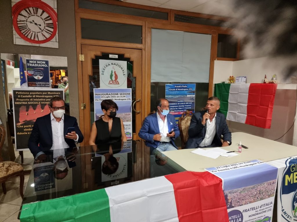 %name MONDRAGONE, INAUGURATA LA SEZIONE DI FRATELLI DITALIA