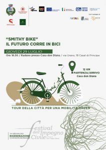 locandina green 212x300 MOBILITÀ SOSTENIBILE E BENI CONFISCATI, TOUR CICLISTICO A CASAL DI PRINCIPE