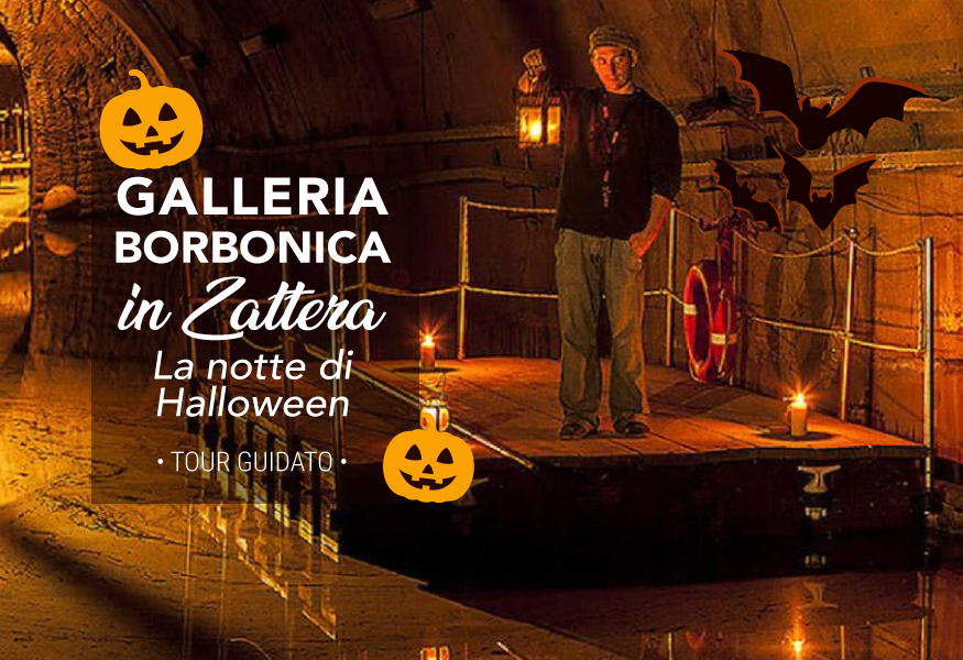 galleria halloween NAPOLI, NOTTE DI HALLOWEEN IN ZATTERA ALLA GALLERIA BORBONICA
