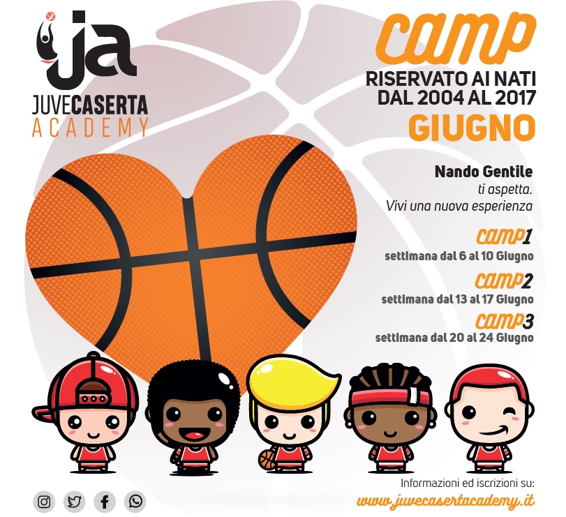 GIOCA A BASKET JUVECASERTA ACADEMY: VIENI A GIOCARE A BASKET CON NANDO GENTILE