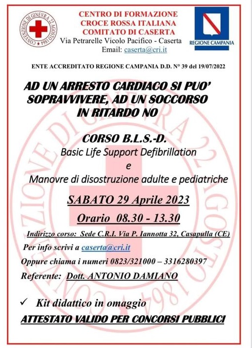 340941259 3081882962121206 3297467801077366163 n CORSO C.R.I.:AD UN ARRESTO CARDIACO SI PUÒ SOPRAVVIVERE, AD UN SOCCORSO IN RITARDO NO