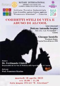 %name INCONTRO SU ABUSO DI ALCOOL ORGANIZZATO DA ROTARY CLUB CASERTA E ISTITUTO GIORDANI