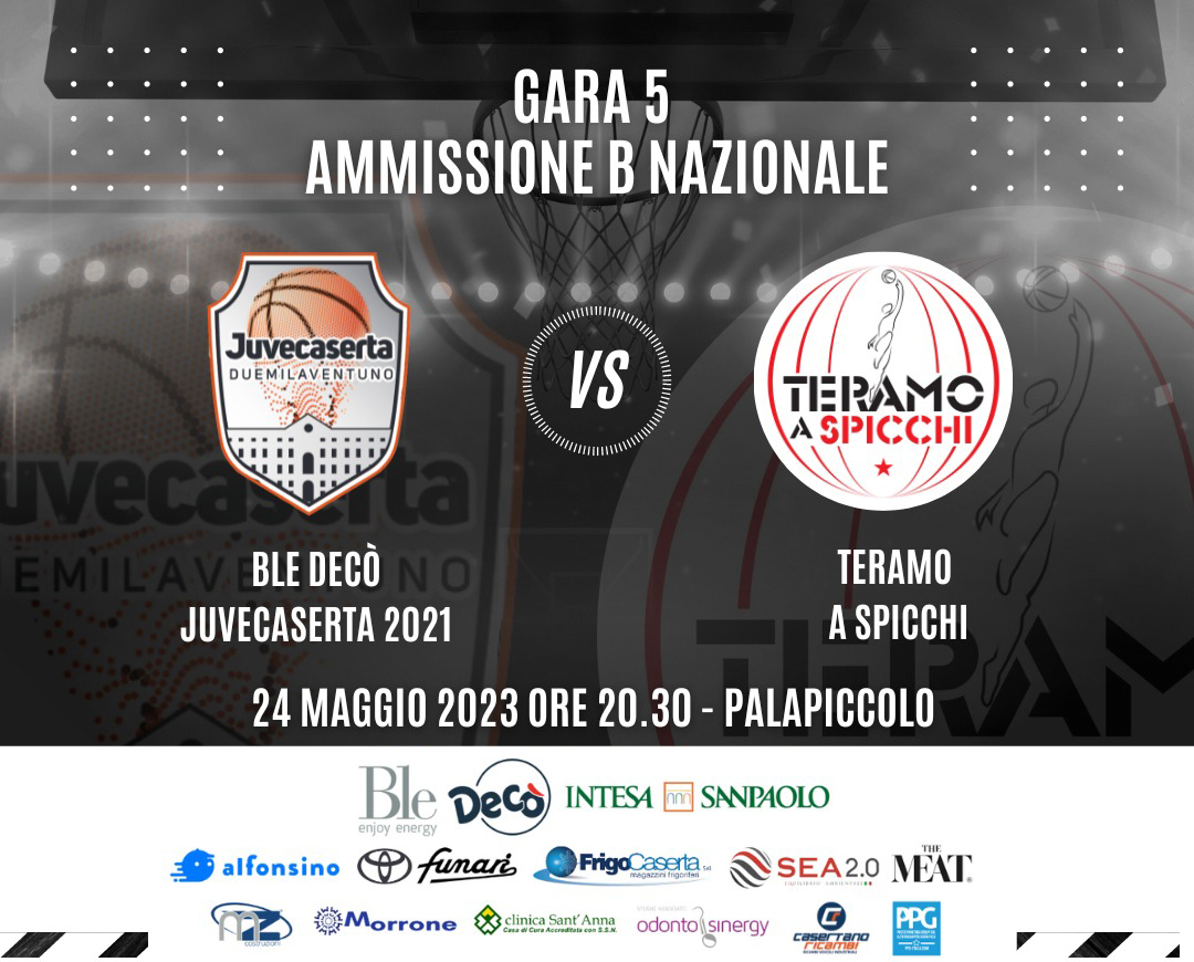 BASKET, BLE DECO’ JUVECASERTA PRONTA PER GARA 5 DI AMMISSIONE B ...