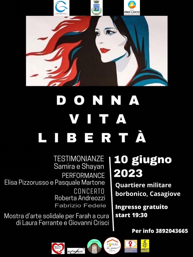 %name DOMANI L’EVENTO DONNA, VITA, LIBERTÀ VOLUTO DAL FORUM GIOVANI CASERTA