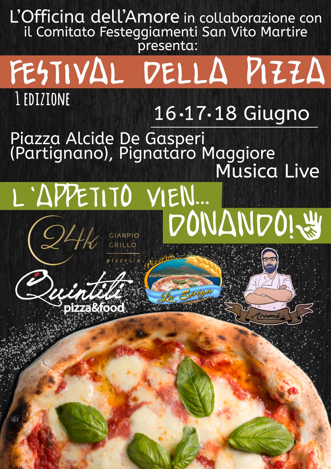 IMG 20230529 WA0136 A PIGNATARO MAGGIORE IL FESTIVAL DELLA PIZZA ...UNA SERATA TRA GUSTO E BENEFICENZA