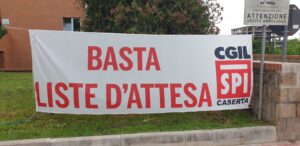 %name SPI CGIL, INIZIA IL PRESIDIO AVANTI AL DISTRETTO DI CASERTA ASL