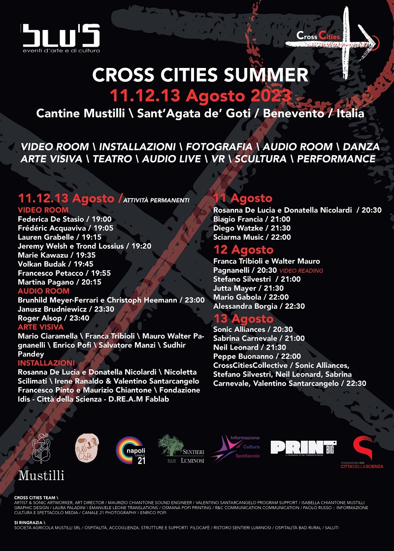 Manifesto 50x70 NEGATIVO finale AL VIA LA V EDIZIONE DI CROSS CITIES SUMMER 2023