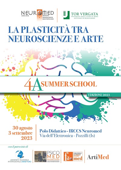 brochure SUMMER SCHOOL 2023 Pagina 01 4A Summer School: La Plasticità tra Neuroscienze ed Arte