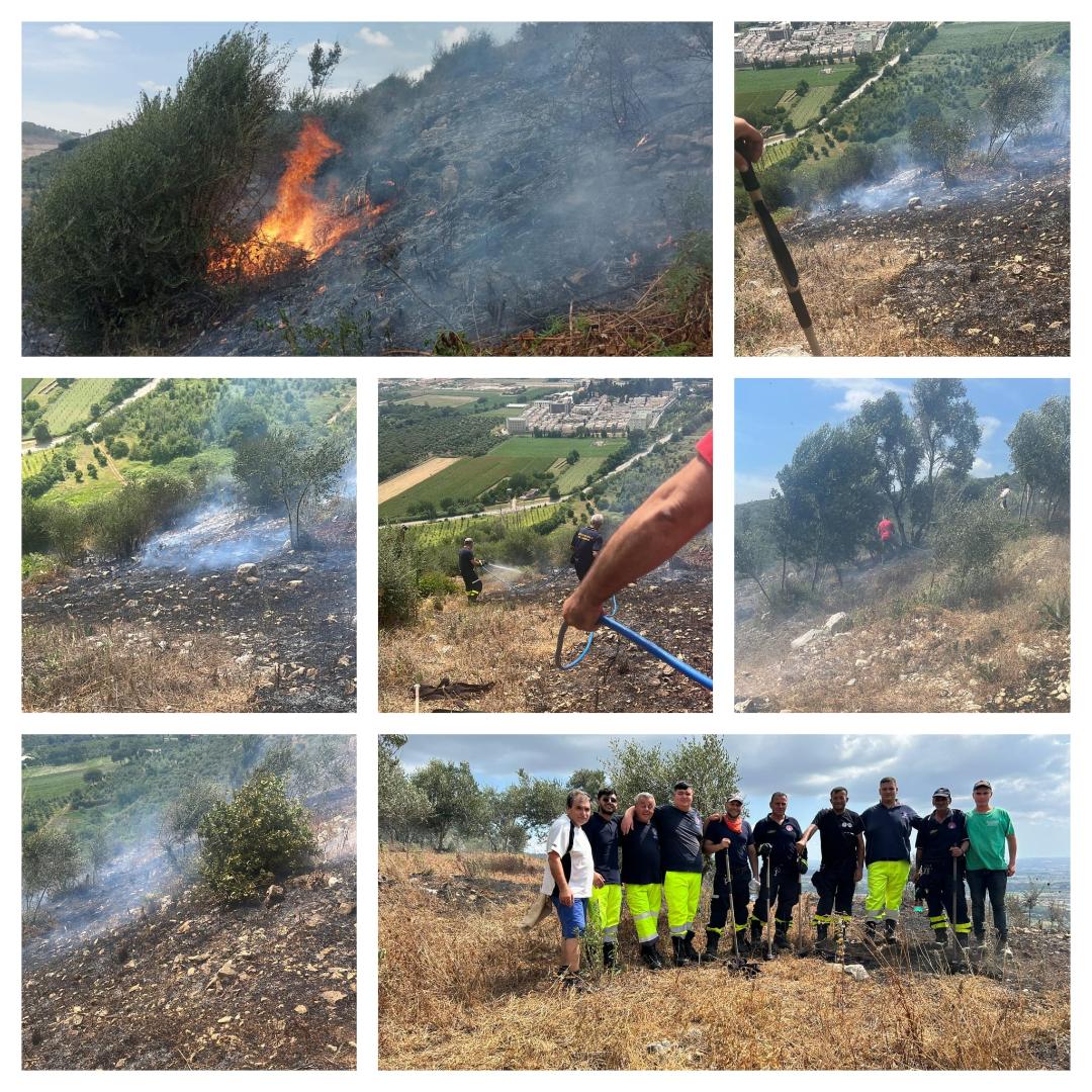 incendio INCENDIO BOSCHIVO IN LOCALITÀ CARMIANO: DISTRUTTI ETTARI DI TERRENO. TEMPESTIVO L’INTERVENTO DI DUE SQUADRE REGIONALI SPECIALIZZATE E DEL NUCLEO COMUNALE DI PROTEZIONE CIVILE. I RINGRAZIAMENTI DEL SINDACO E DELL’AMMINISTRAZIONE