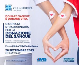 VII Giornata straordinaria Donazione del sangue Villa Fiorita Capua 300x246 CAPUA, DONAZIONE DEL SANGUE ALLA CASA DI CURA VILLA FIORITA