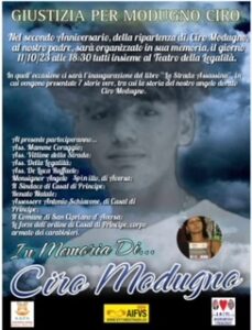 %name CASAL DI PRINCIPE, UN MEMORIAL PER CIRO MODUGNO L11 OTTOBRE