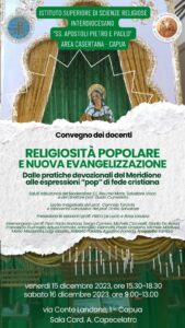 IMG 20231205 WA0008 169x300 ISSR CAPUA, LA RELIGIOSITA POPOLARE IN UNA DUE GIORNI DI INCONTRI CON I DOCENTI