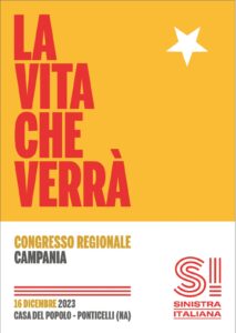 LOCANDINA CONGRESSO REGIONALE 213x300 CAMPANIA, PONTICELLI OSPITA IL CONGRESSO REGIONALE DI SINISTRA ITALIANA