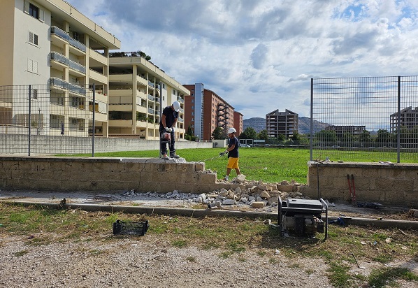 CANTIERI SAN NICOLA SAN NICOLA LA STRADA: APERTI DUE CANTIERI, NUOVO IMPIANTO DA BASKET, PALLAVOLO E CALCIO A 5 IN VIA UNGARETTI