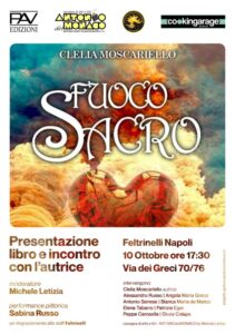 Locandina 10 ottobre 2024 211x300 ULTIMO BALLO IN MASCHERA, SI PRESENTA FUOCO SACRO ALLA FELTRINELLI DI VIA TOLEDO