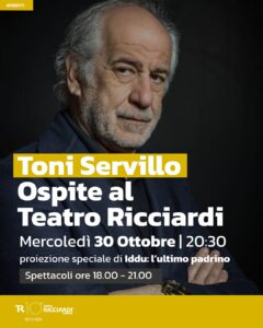 servillo 240x300 IL 30 OTTOBRE OSPITE TONI SERVILLO AL TEATRO RICCIARDI DI CAPUA