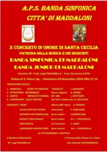 %name MADDALONI, IL 24 NOVEMBRE IL CONCERTO DI SANTA CECILIA