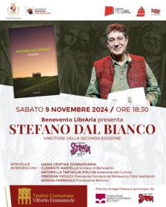 %name BENEVENTO, IL CONSIGLIO  COMUNALE ACCOGLIE IL VINCITORE DEL PREMIO STREGA POESIA STEFANO DAL BIANCO