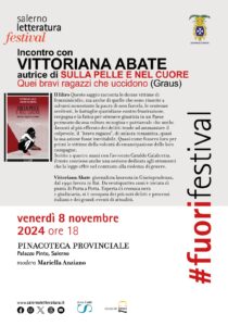 sa let 8 210x300 VITTORIANA ABATE OSPITE DEI #FUORIFESTIVAL DI SALERNO LETTERATURA AL LICEO TASSO